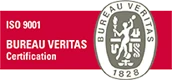 Certification ISO 9001 délivrée par Bureau Veritas
